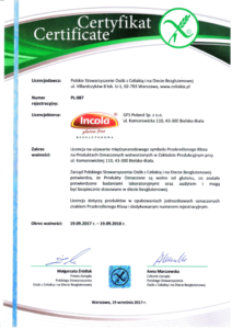 GFSP - Polish Coeliac Society Certificate
